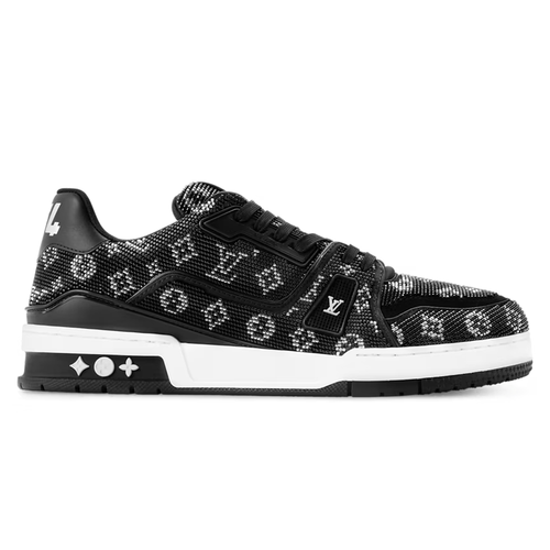 LV Trainer Sneaker Black Swarovski