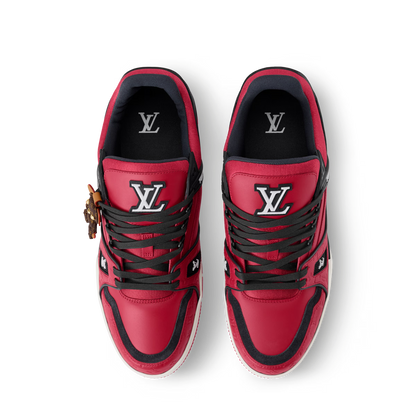 LV Trainer Red calf leather
