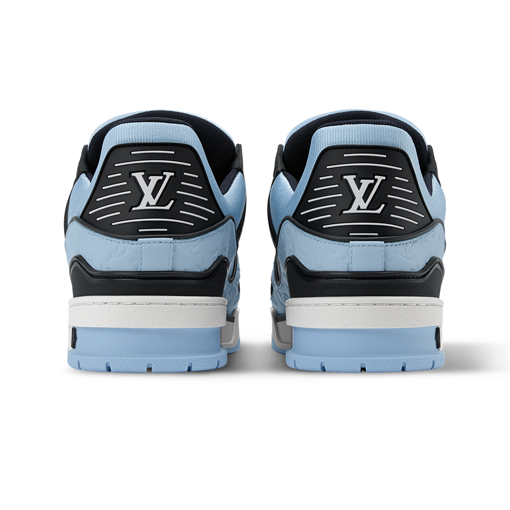 LV Trainer Blue calf leather
