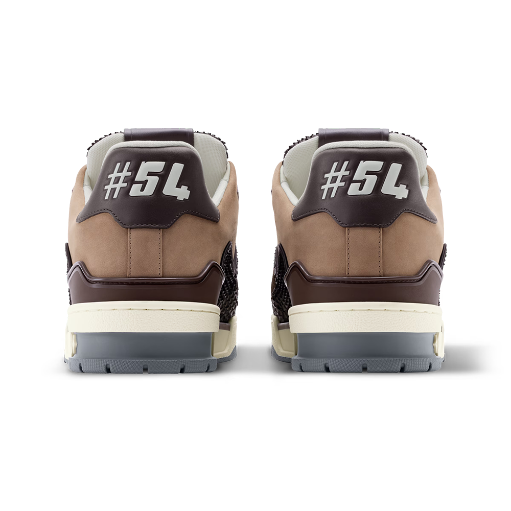 LV Trainer Brown Nubuck calf leather