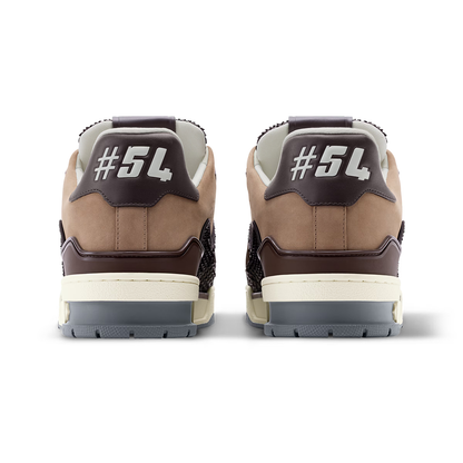 LV Trainer Brown Nubuck calf leather