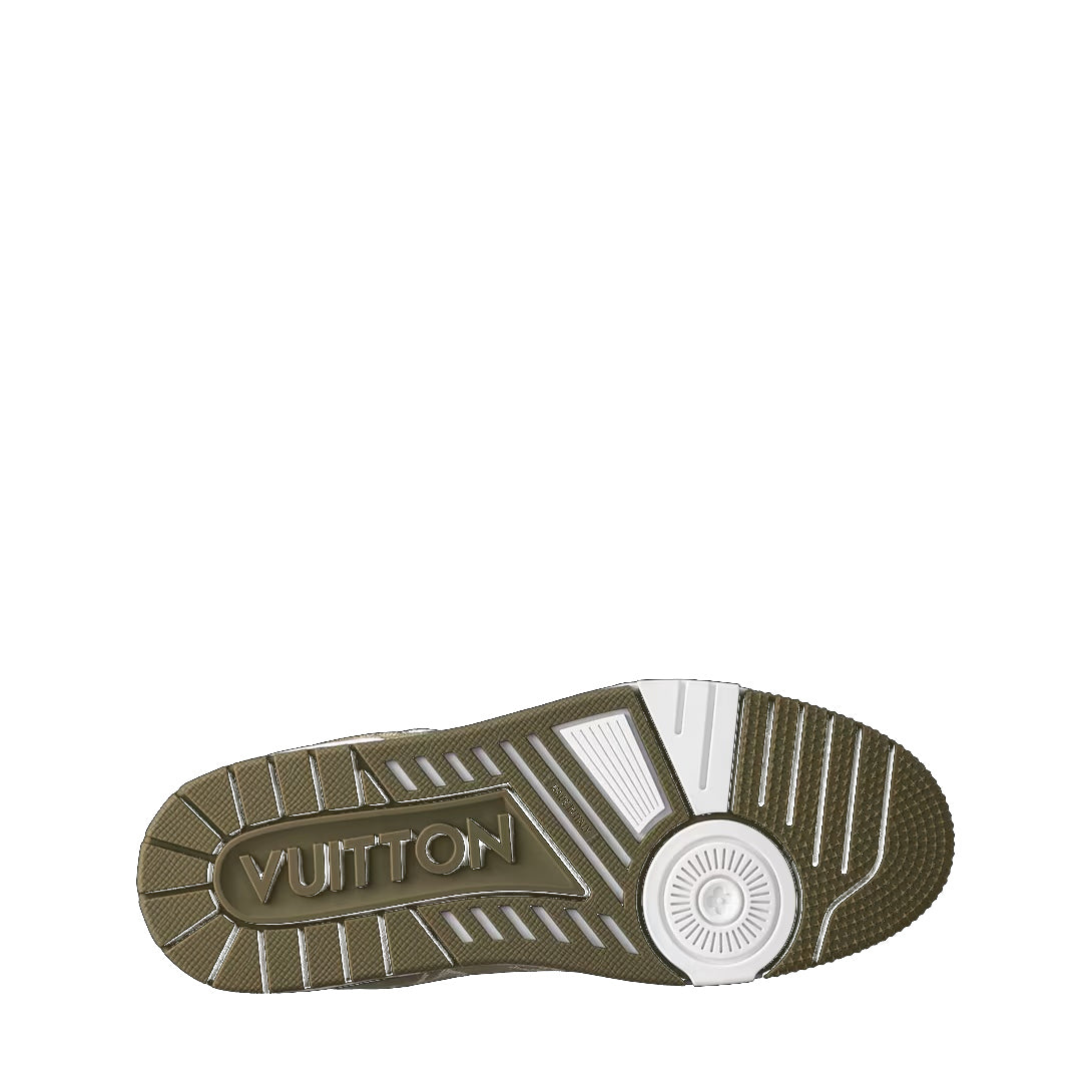 LV Trainer Khaki Green Monogram Denim